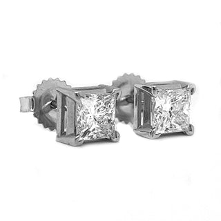 Natural Diamond Studs Earring, in White Gold