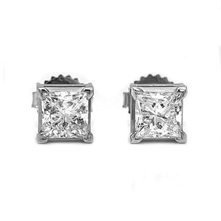 Natural Diamond Studs Earring, in White Gold