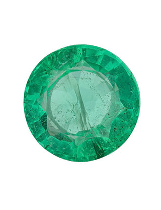 3.44 Carat Round Cut F2 Zambian Emerald GIA 5231440050