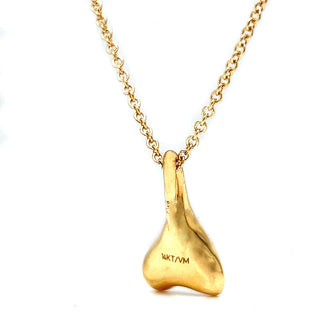 Natural Mined Diamond Fancy Cocktail Pendant 14K Yellow Gold Necklace