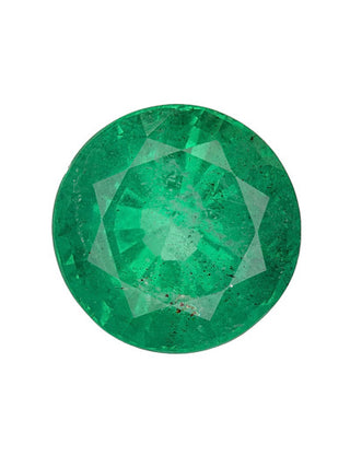 3.69 Carat Round Cut F1 Zambian Emerald GIA 2231440043