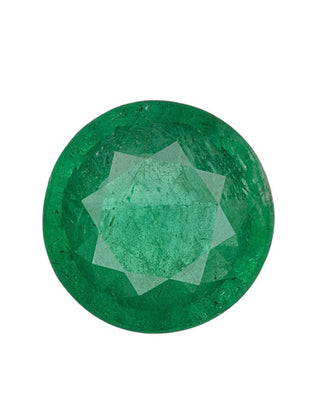 7.93 Carat Round Cut F2 Zambian Emerald GIA 5232440018