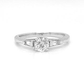 Natural Mined Diamond 3 Stone Bridal Ring White Gold