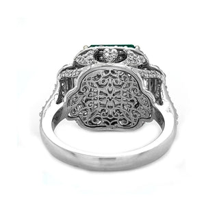 6.23 Carat Natural Mined AGL Certified Emerald Diamond 18KT White Gold