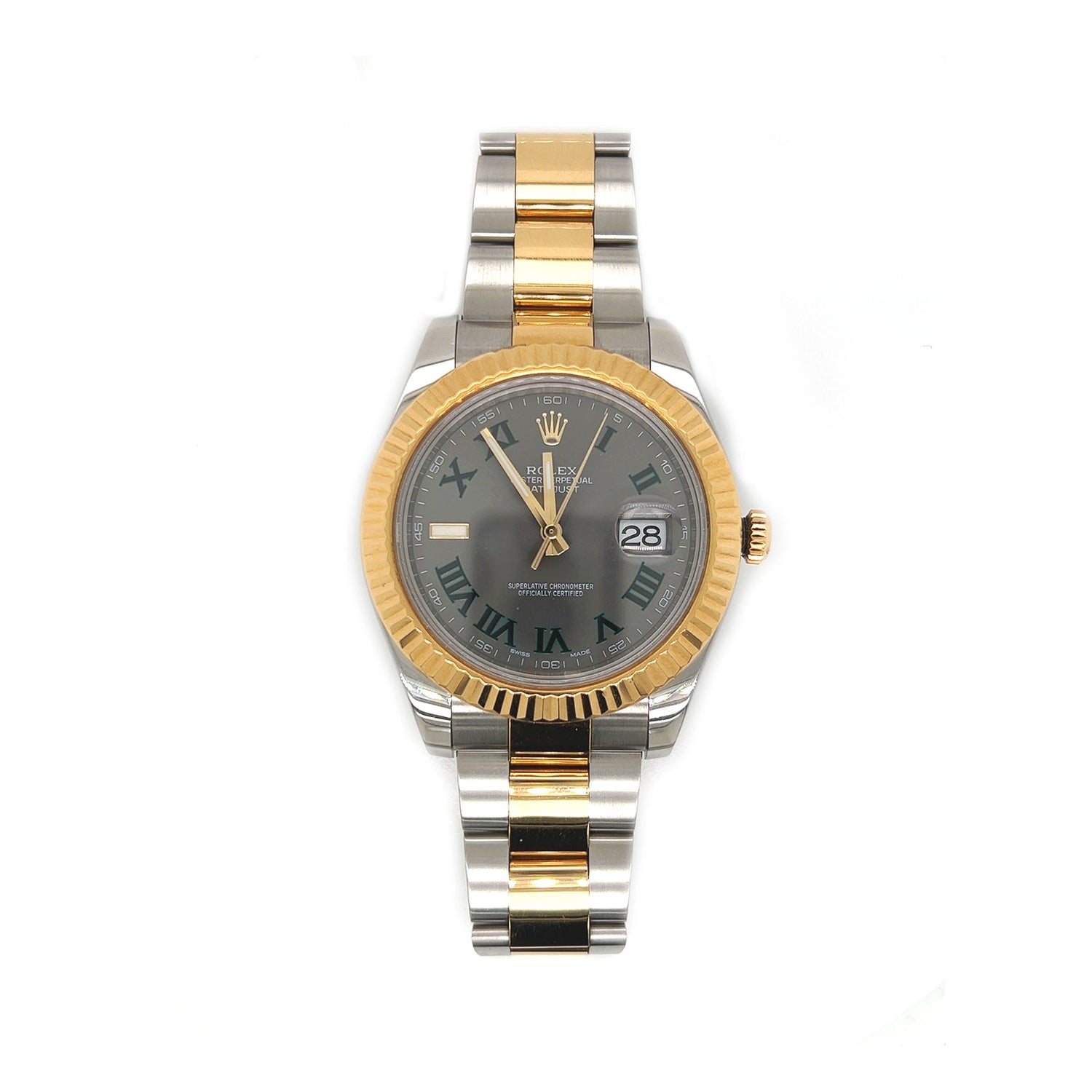 Rolex Datejust Wimbeldon 41MM Two-Tone Stainless Steel