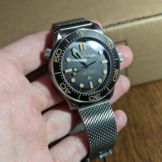 Omega Seamaster 300 Titanium James Bond "No Time to Die" Bracelet and Nato Strap