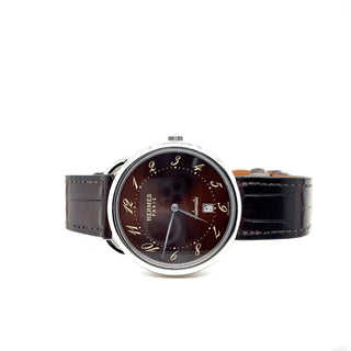 Hermes Arceau AR4810 Brown 41MM Automatic Brown Dial